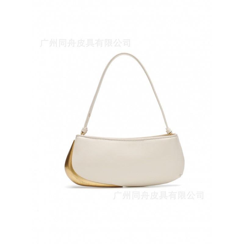 

Z Home New Metal-decorated Shoulder Bag Simple Casual Underarm Women s Handbag Small Trend off білий колір
