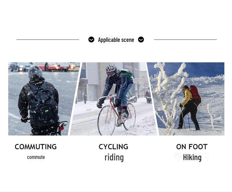 Unisex Touchscreen Non-Slip Winter Skiing & Cycling Gloves with Thick Velvet Lining