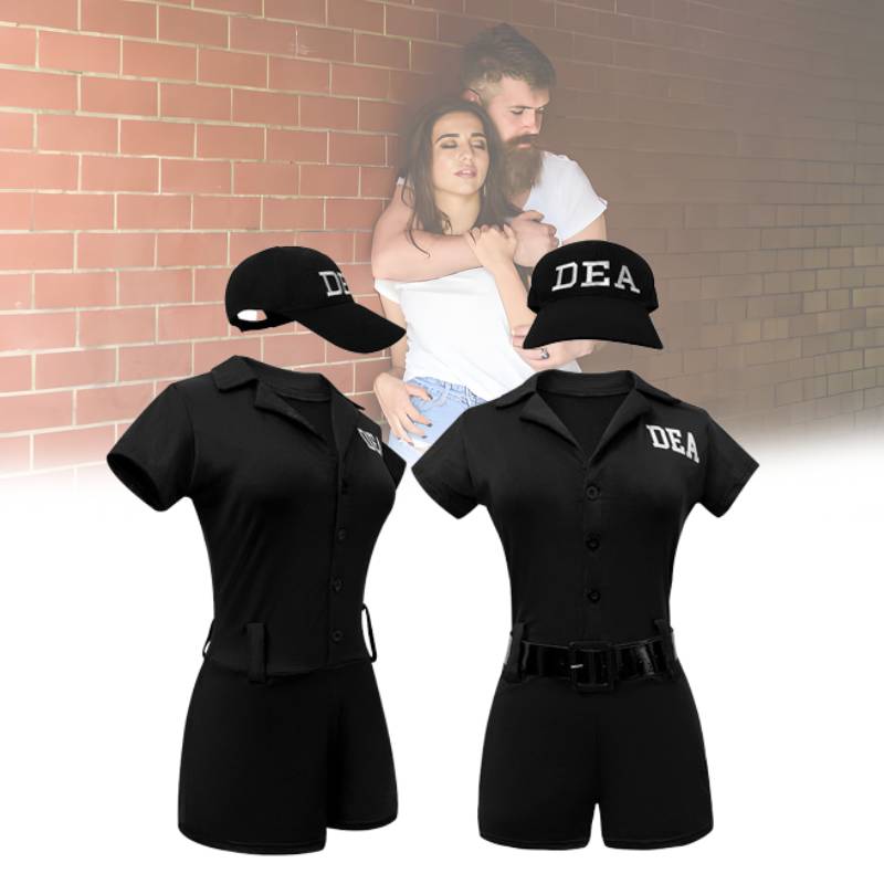 Costume Policewoman Cosplay Anime Character Halloween Party Fashion Role Play