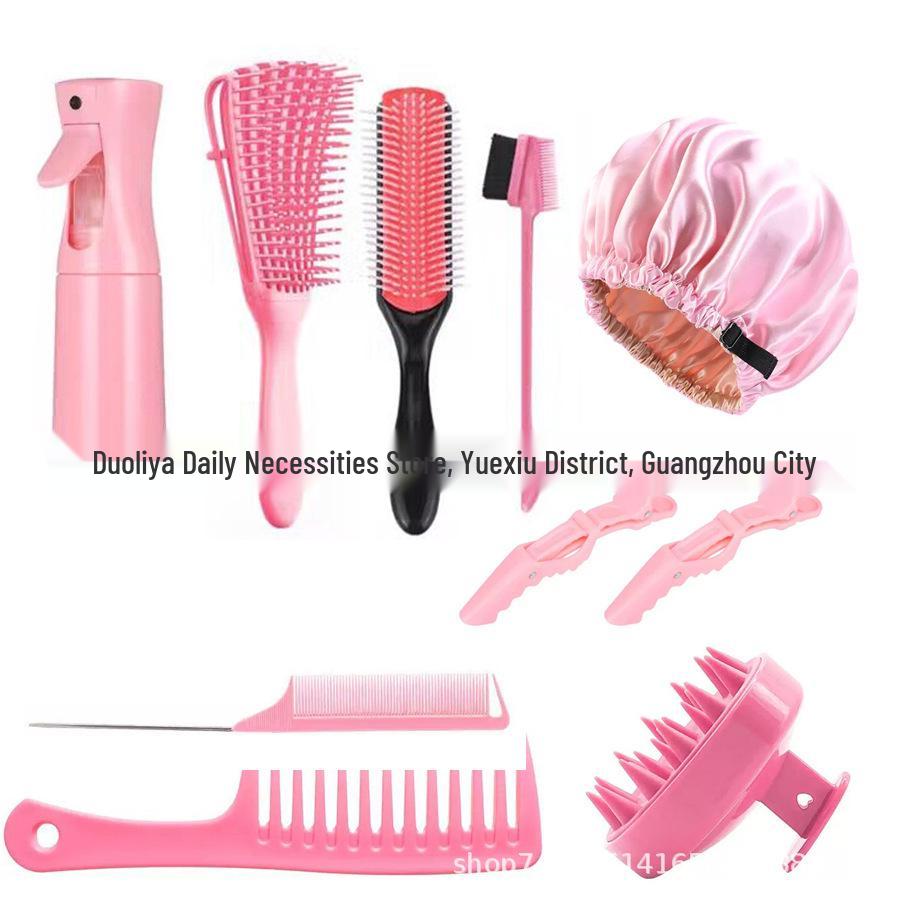Bestseller Haarstyling-Set: Toupierbürste, Balayage-Kamm, Sprühflasche mit kontinuierlichem Sprühstoß, Werkzeug für Haarverlängerungsnadel
