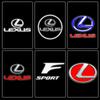 Interior Stickers For Lexus GX470 CT200H IS300H IS200 IS250 RX350 RX GX460 NX200 NX 2X LED Car Door Welcome Ghost Shadow Light B