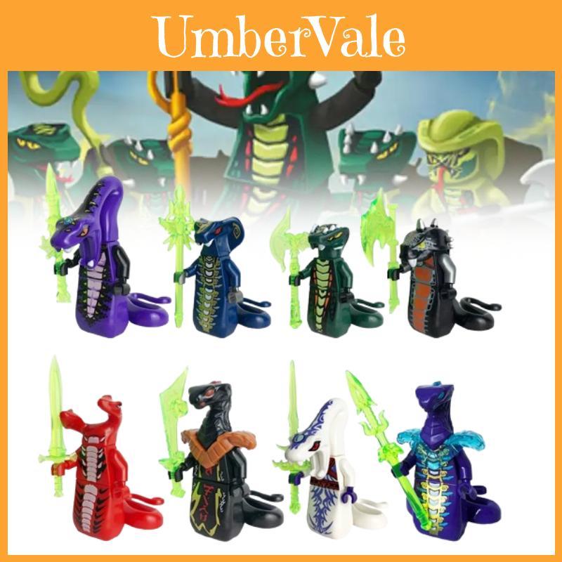 Ninjago Schlangenbausteine mit DIY-Montage für Kinder und Sammler