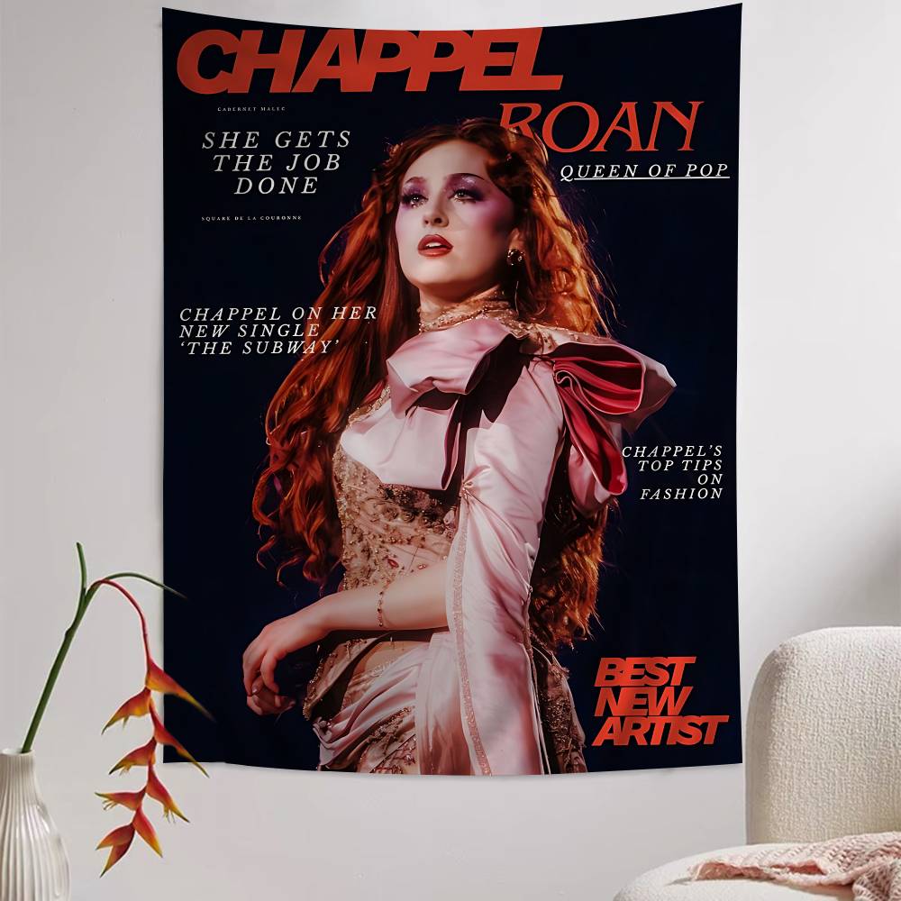 Classic American C-Chappell Singer R-Roan Colorful Tapestry Wall Hanging Bohemian Wall Tapestries Mandala Wall Art Decor 100X70CM