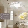 Nordic Style Remote Control Ceiling Fan with Light - Variable Frequency, Strong Wind for Bedroom