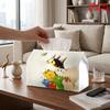 1pc Colorful Cat & Bird Tissue Box Dispenser - Reusable Suitable for Kitchen, Living Room, Car, Parties, Compact Decorative Holder with Cat-Themed Nap