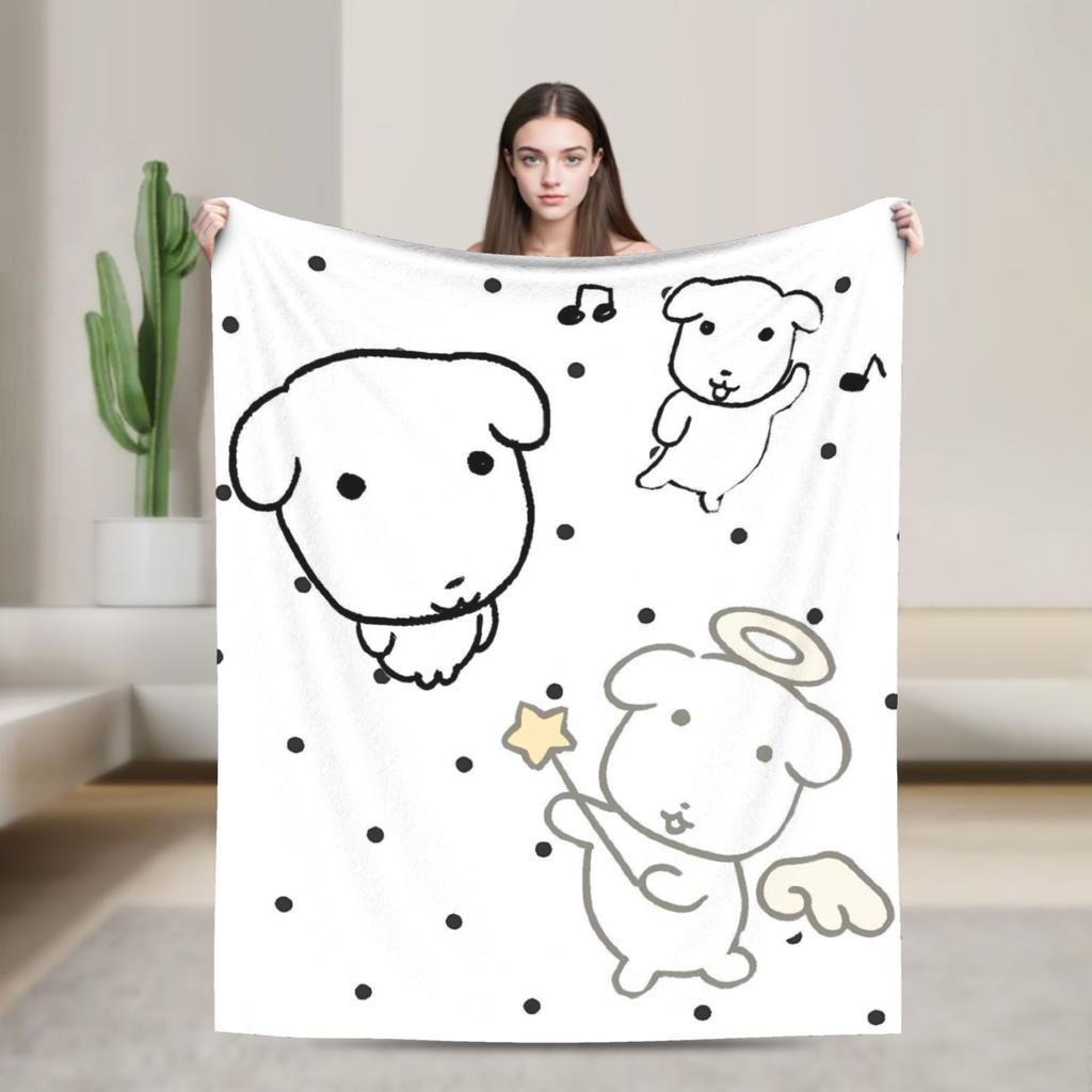 Cute GANADI Blanket  Soft Fashion Plush Throw Blanket For Couch Bed Camping Flannel Bedspread Bed Cover