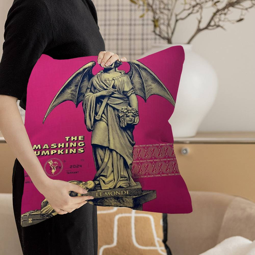 The Smashing Pumpkins band Maple Design Cushion Cover Happy Autumn Harvest decor Holiday Decorati Pillow Cover