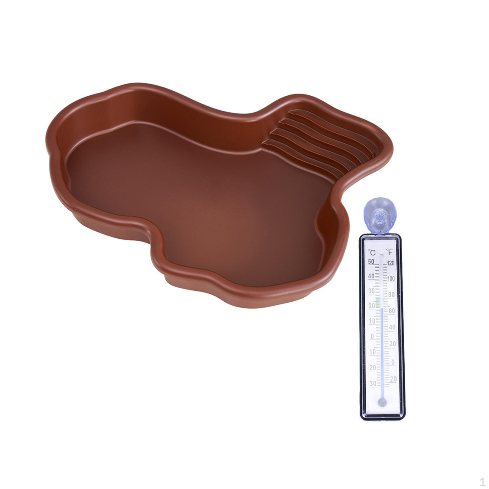 

Блюдо для купания рептилий, бассейн для кормления, декор для среды обитания, черепаха, вода для змей, бородатых without Pipe