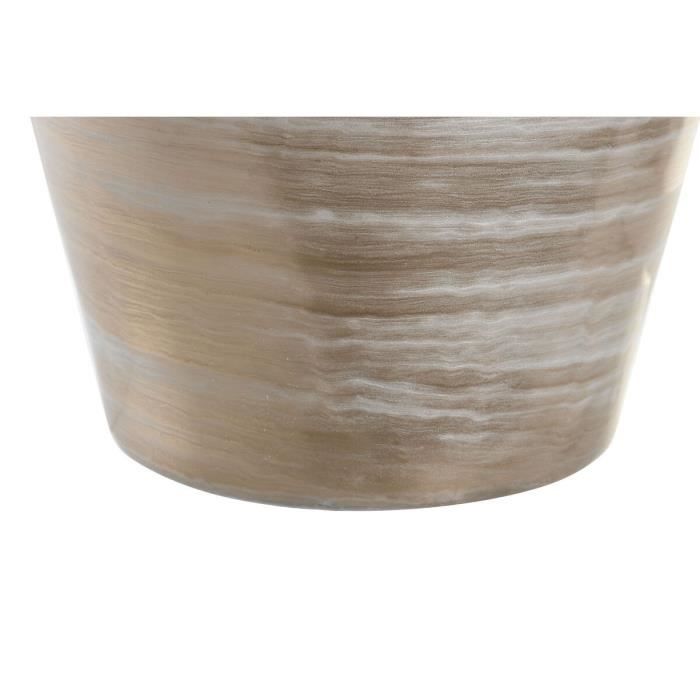 Vase décoratif - Moderne - Multicouleur - Verre et aluminium - 29 x 29 x 52 cm