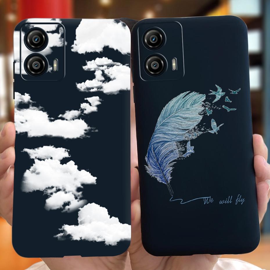 Phone Case For Motorola Moto G53 G73 5G 2022 Beautiful Flower Pattern Soft Silicon Cases For MOTO G73 MotoG53 XT2335