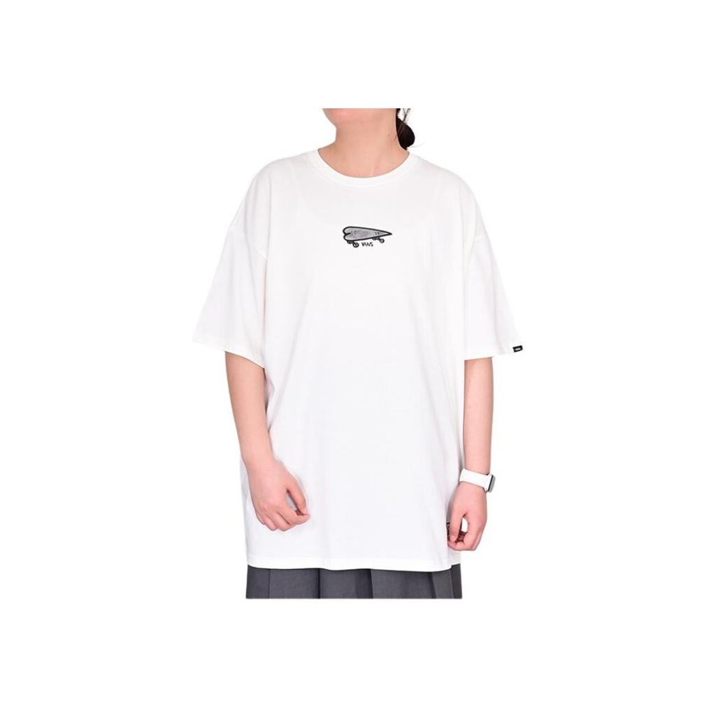 Vans X Asian Artist Collection Bolin SS24 Fashion Logo Round Neck Short Sleeve T-Shirt Unisex T-Shirts White VN000J2WFS81