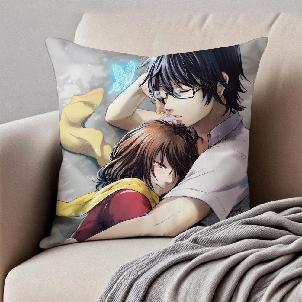 

Romantic Mystery Japanese Anime EErased Cushion Cover Pillowcase Antidustmite Invisible Zipper Short Plush Sofa Cushion 30X30cm