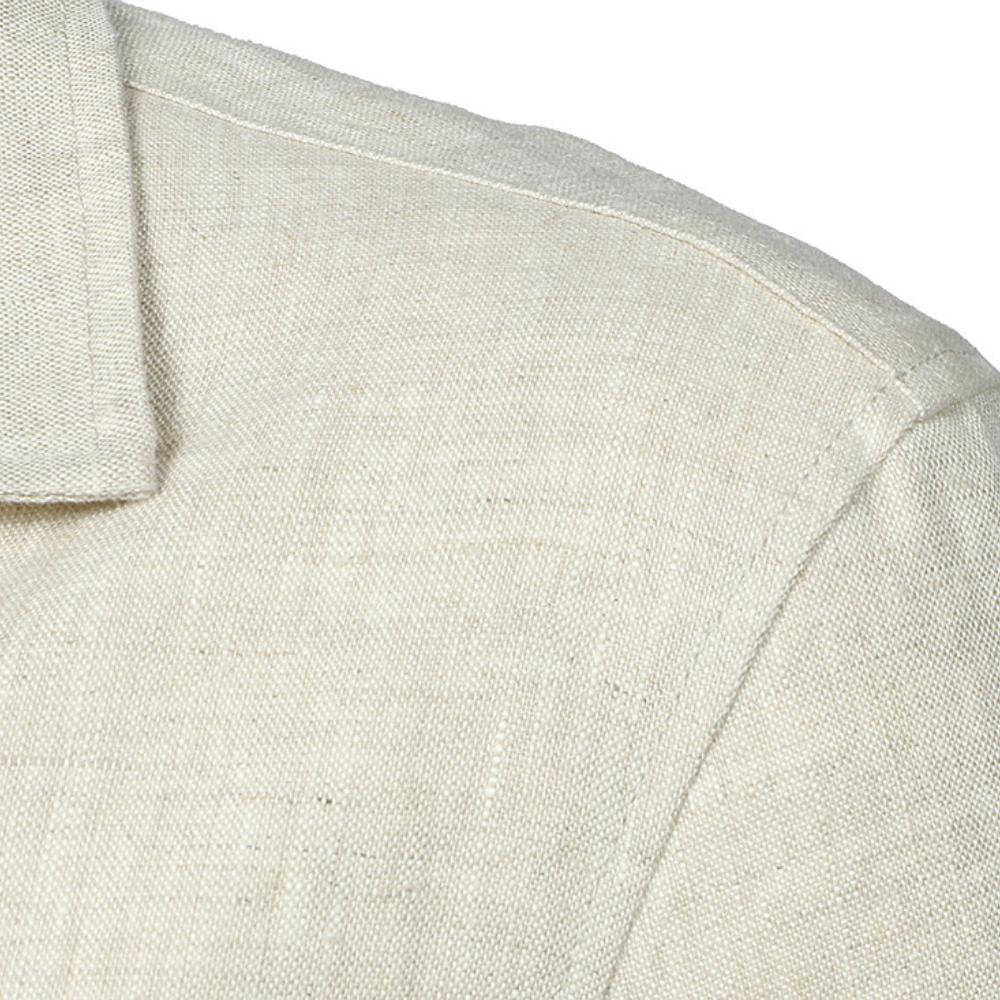 Lněné sako Britský Retro Gentleman Slim Fit Sako Lovecké