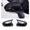 ABS Rearview Side Mirror Cover Trim Gloss Black Horn For 2018-2025 Toyota Camry