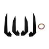 ABXV-4Pcs Car Front Bumper Lip Splitter Fin Long Air Knife Auto Body Kit Car Spoiler For Honda Civic 10TH Type-R 2019-2021