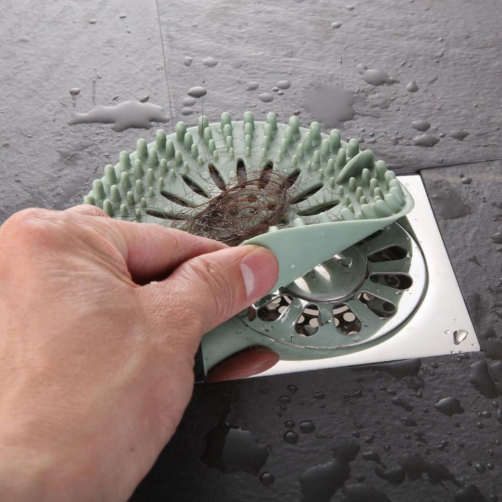 Shower Drain Cover TPR Material Sink Hair Catcher Stopper Floor Drain Strainer for Kitchen Bathroom