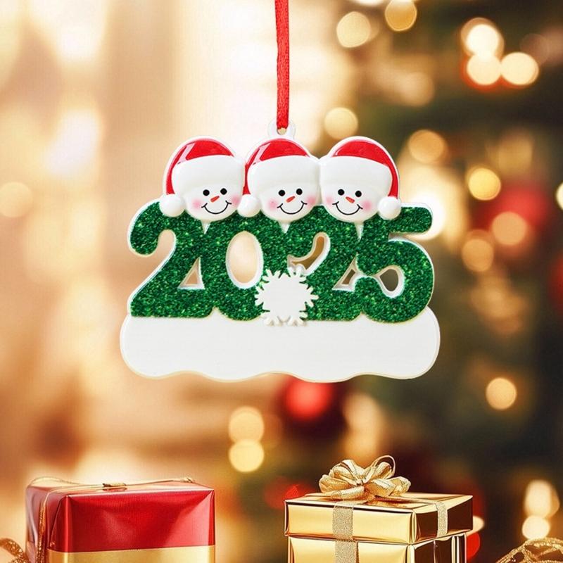 Customizable Christmas Tree Hanging Decoration Kids Activity Resin Ornament For Home Holiday