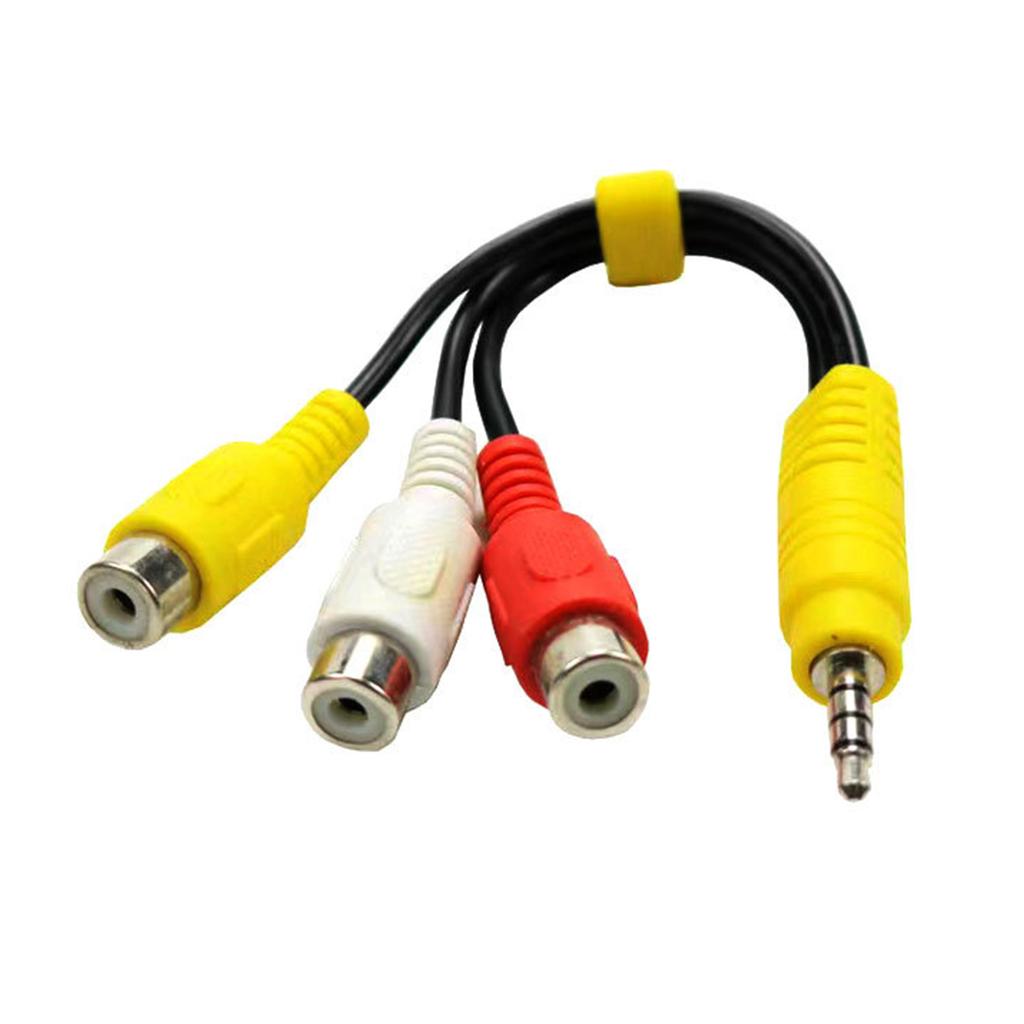 3.5mm Male To 3RCA Female Stereo Splitter Cable 3.5mm Male To 3RCA Female Sound Composite Adapter for Laptop Phone