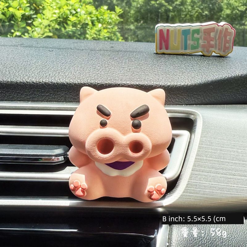 Crayon Shin-Chan Car Air Vent Diffuser Stone Aromatherapy Essential Oil Cute Handmade New Car Birthday Gift for Best Friend