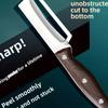 LIUZHANGYU Heavy-Duty Stainless Steel Vegetable Peeler & Slicer - Multi-Function Kitchen Tool with Straight Blade, Ergonomic Non-Slip Handle