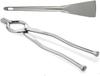TreegoArt Multifunctional Stainless Steel Spatula Turner Flat Spatula Dosa And Pakad Tongs For Home And Kitchen - Pack Of 2