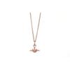 Small Orb Saturn Shape Necklace Women Necklace Rose-Gold 63020096-G002