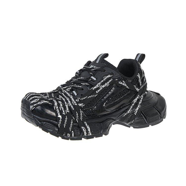 Daddy shoes ins super fire polish old dirty straps spider-man sneakers casual small height increase women's shoes