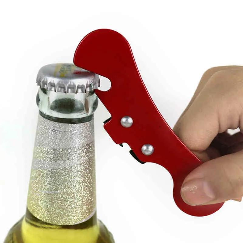 Can Opener Knife Parrot Simple Beer Open Metal Sharp Firm Red Multifunctional Design Surface Paint Home Essentials Easy XJY111