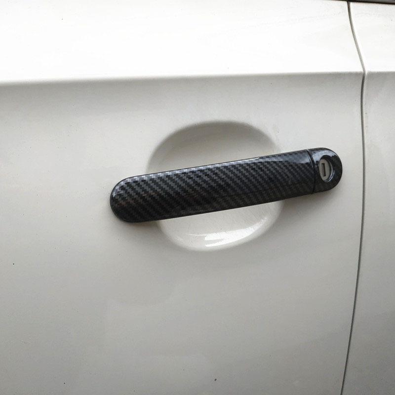 Door Handle Plastic Imitation Carbon Fiber Cover Car Styling Accessories fit for Volkswagen VW Bora Jetta MK4 A4 1J