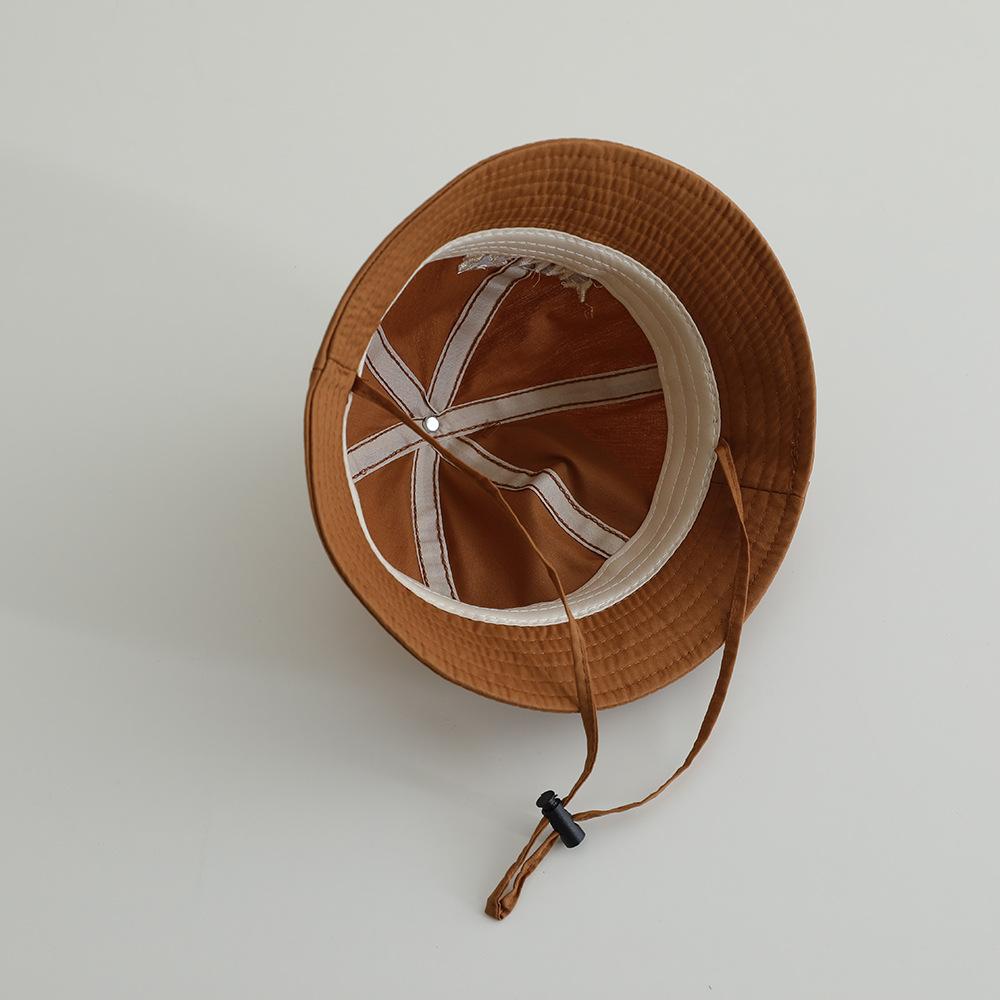 Hiking Fishing Hat Fisherman Caps New Bucket Hats For Children Boys Girls Spring Summer Cute Cartoon Letter Sunhat Panama Cap