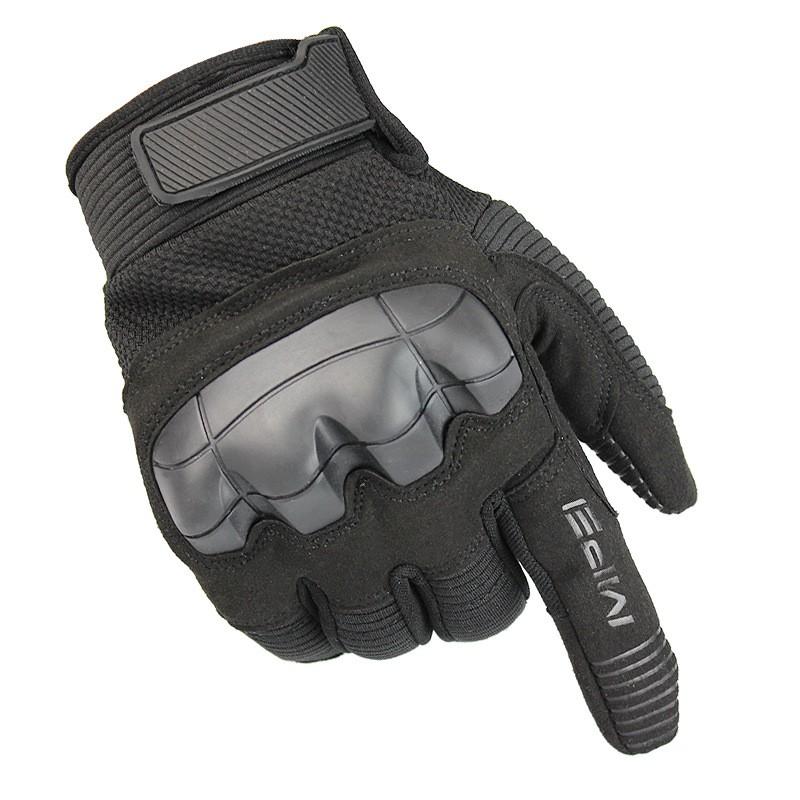Tactical Full-Finger Gloves Cycling Outdoor Training Anti-Slip Touchscreen Nylon Cotton Lined Lightweight