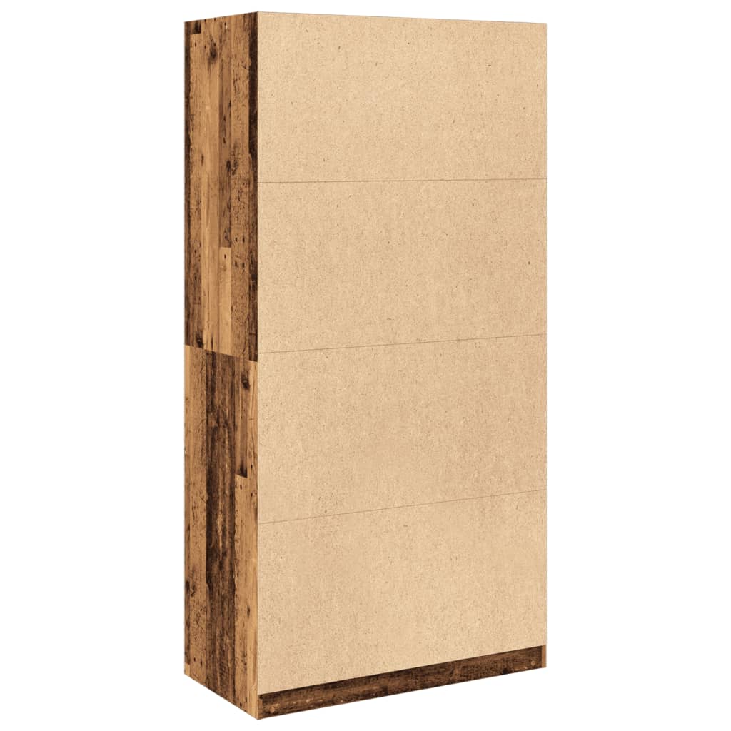 Wardrobe with Vintage Wood Look 100 x 50 x 200 cm Engineered Wood
