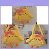 Small Plush Yellow Duck Handbag With Ruffled Bow For Daily Fashion And Casual Use