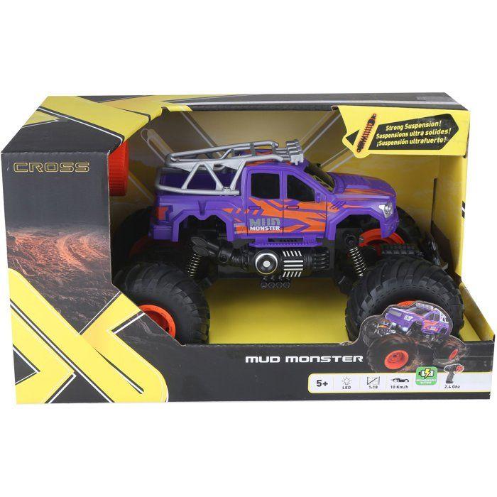 Voiture radiocommandée - EXOST - Mud Monster - Echelle 1/16 - 2,4 GHz - Gros pneus tout-terrain - Des 5 ans