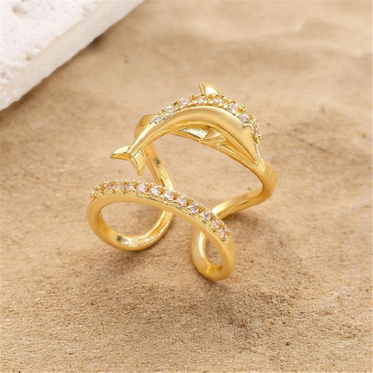 5Pieces Trendy Nail Opening Rings with Ocean Theme Nail Rings Stainless Steel Texture for Nail Accessories and Gifts