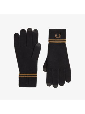 Fred Perry Twin Tip Merino Wool Blended Glove   Black Shaded Stone Cfpu2439151 S77 qzgCfpu2439151 S77