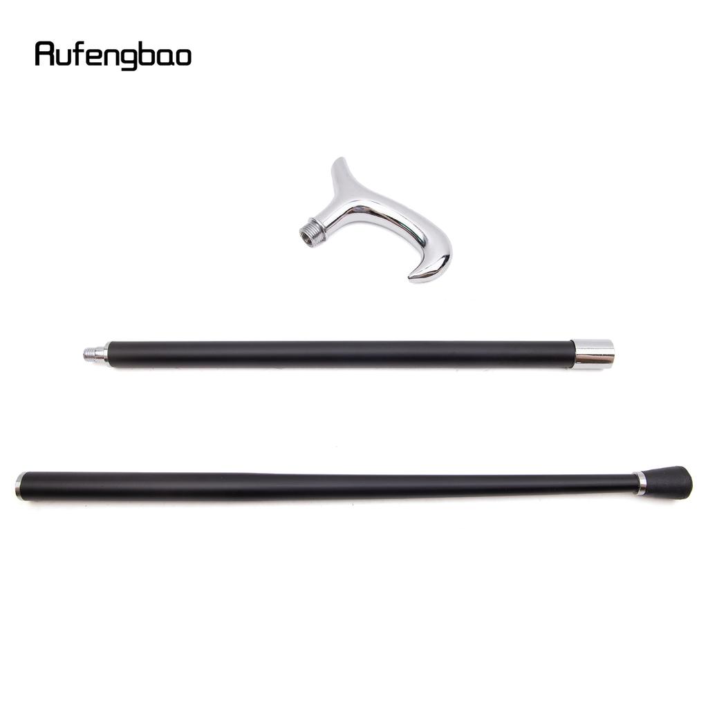 Weißer T-förmiger modischer Gehstock für Gentleman, dekorativer Stock, Cosplay, Vintage-Party, modischer Spazierstock, Bischofsstab, 93 cm