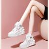 Spring Summer Casual Shoes Women Trendy All-match Cross Strap Sneakers Women's Vulcanize Shoes 2024 Fashion Pink High Gang Shoes