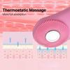Silicone Waterproof Rechargeable Electric Face Wash Brush with Heating Modes Electric Facial Cleansing Brush Face Cleaner