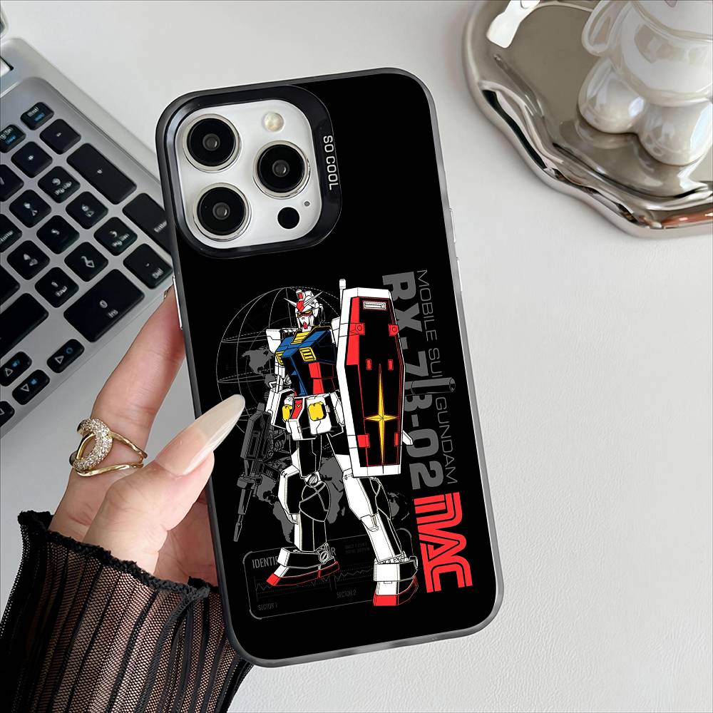 Anime G-GundamS Phone Case For Apple 11 12 13 14 15 16Pro Max Plus Protect Plating Phone Cover