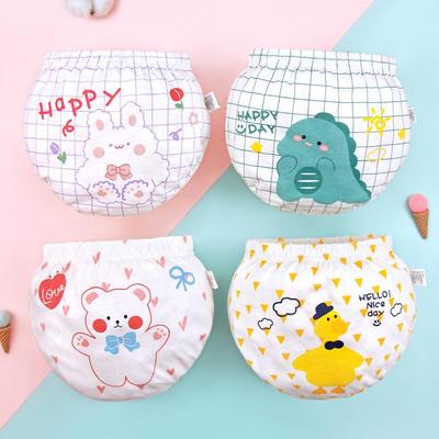 2024 Korean Style Cartoon Print Underwear Shorts for Baby Boys and Girls - Four Seasons Collection