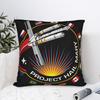 Project Hail Mary Mission Patch With Countries Pillow Cover Comfy Cushion Cover Fashion Pillow Case For Sofa Car Home Decor