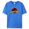 Jurassic Park T-shirt Men's 100% Cotton Printed T-shirt Casual Funny Top Jurassic World T-shirt Short Sleeve Cool T-shirt