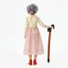 Costumi per bambini di Halloween scuola 100 giorni vestito da nonna divertente costume da vecchia signora vestito floreale