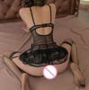 Women's Fashion Slim Underwear Suspender Sexy Lingerie Sets Pajama Lace Nightdress Suit