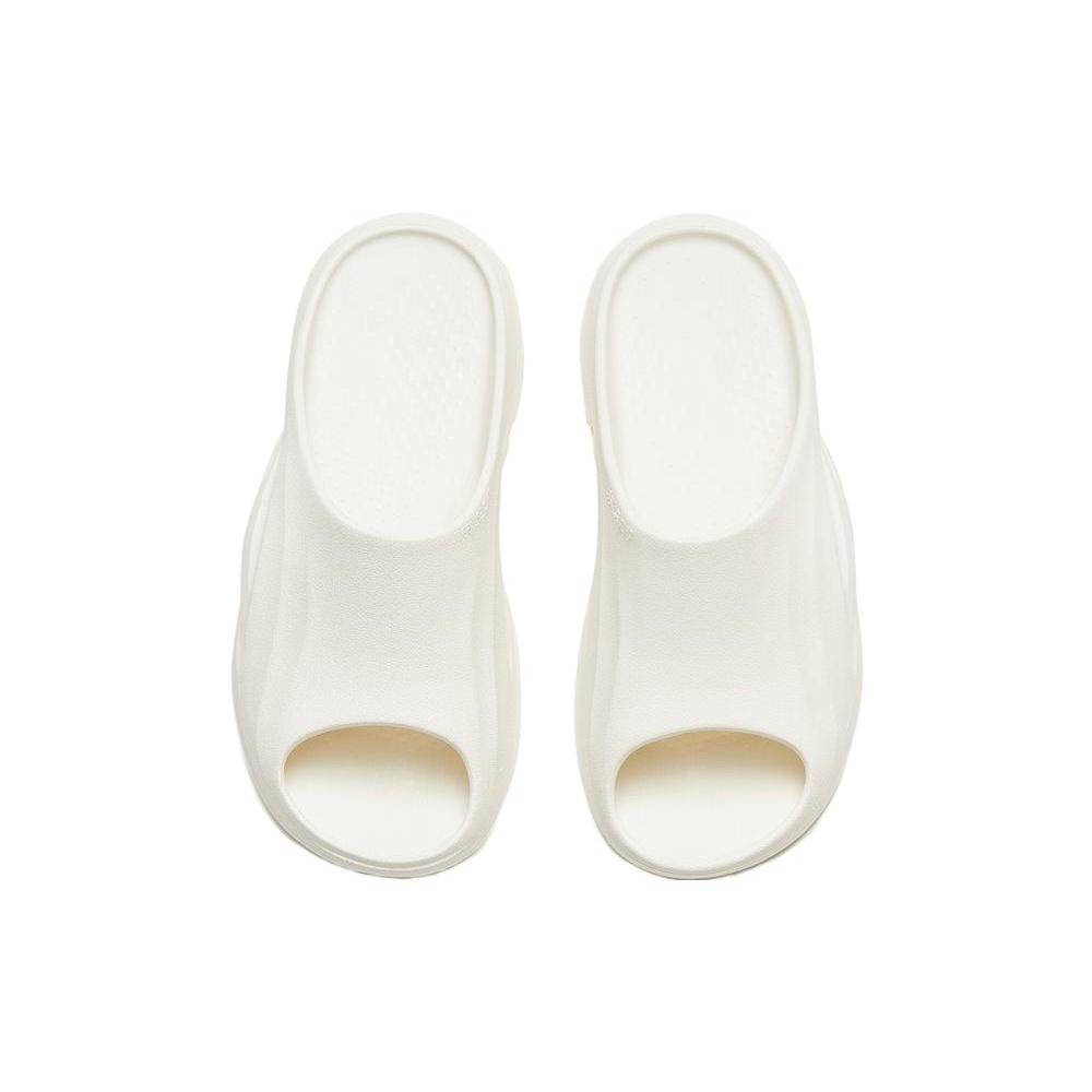 Anta Sheepskin Slip Resistant Abrasion Resistant Slide Slippers Women's White 922326993-3