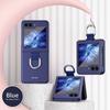 Ring Frosting Phone Case for Samsung Galaxy Z Flip 6 5 Flip6 Flip5 ZFlip5 5G Shockproof Fall Prevention Protective Cover