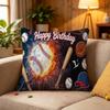 Baseball Happy Birthday Maple Design Cushion Cover Happy Autumn Harvest decor Holiday Decorati Pillow Cover