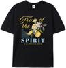 Fruit of The Spirit Shirt, Vintage Lemon Bible Verse Tee, Christian Faith Quote Design, Youth Group Church Tshirt, Preppy Religious Sublimation