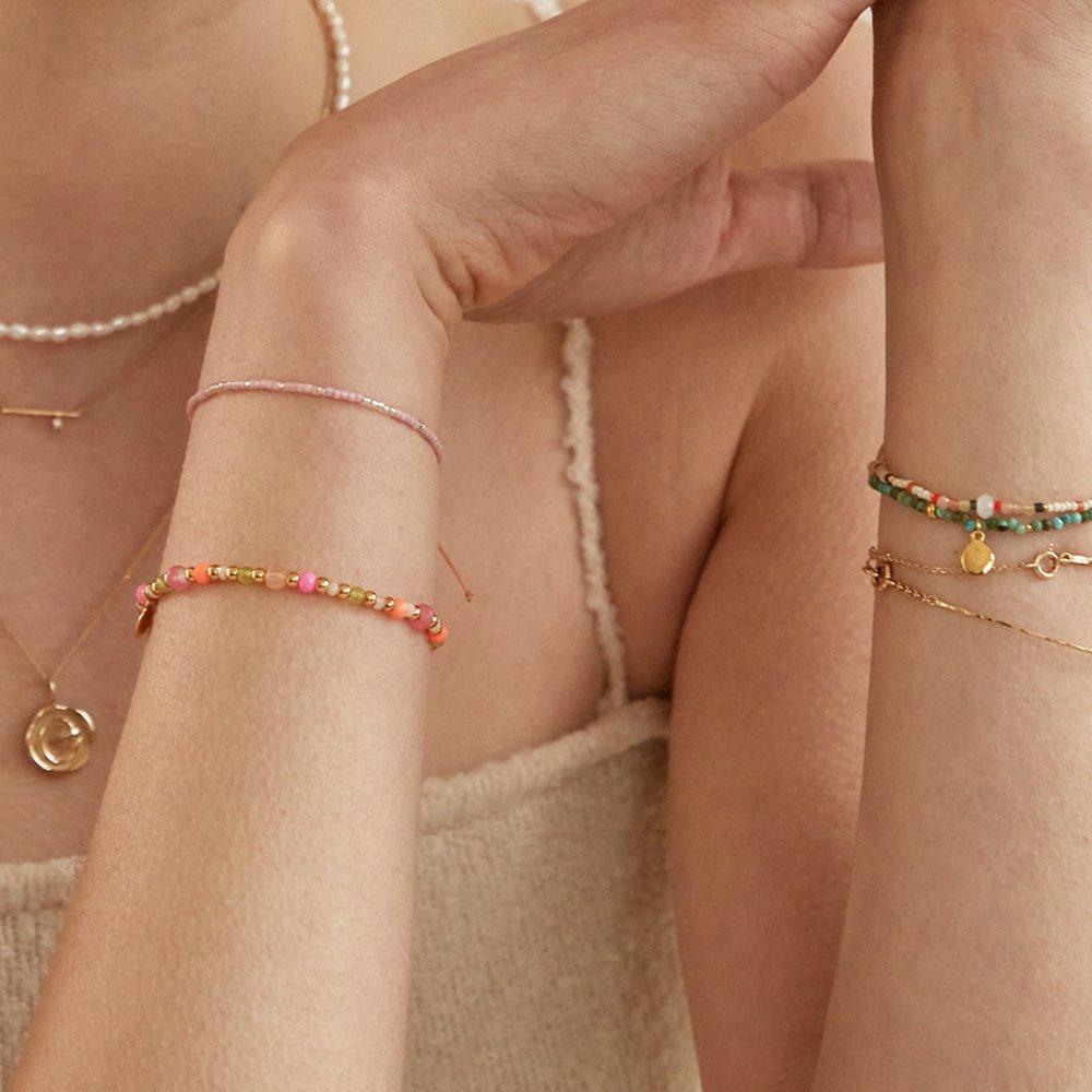 Neon Pop Bead Bracelet